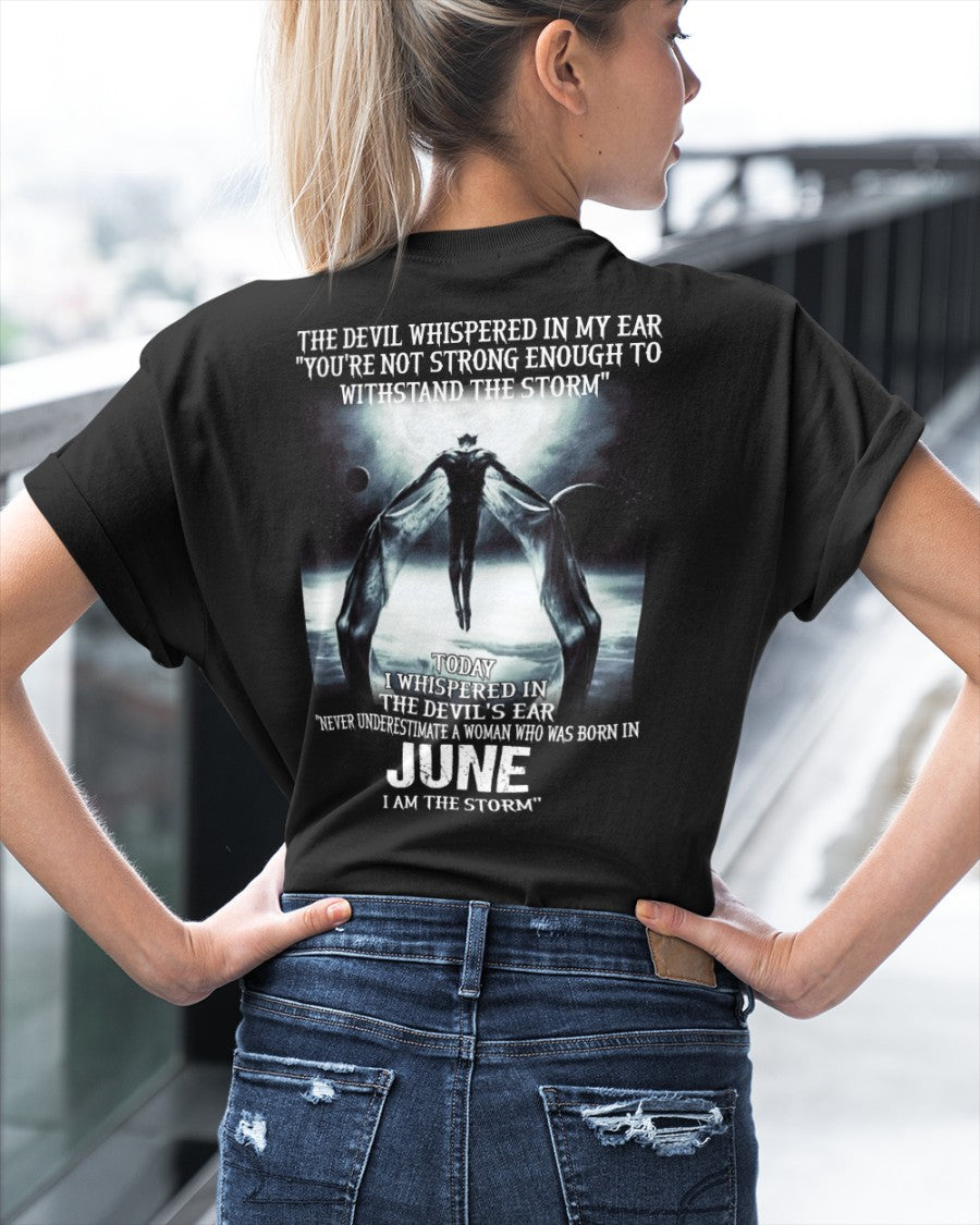June - The Devil Whispered In My Ear - T-Shirt For Woman - DONN06 (SKU-CHAUU-06)