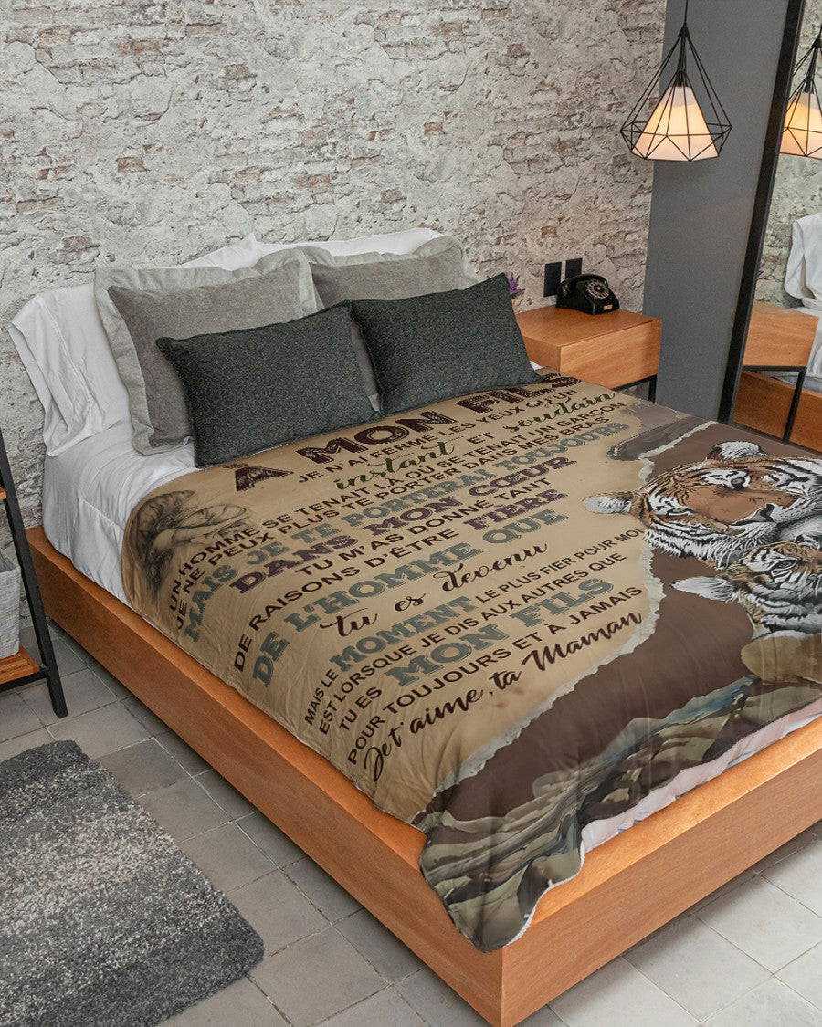 Cadeau Spécial Pour Ton Fils Couverture - De Maman (SKU-CHAU-B06)