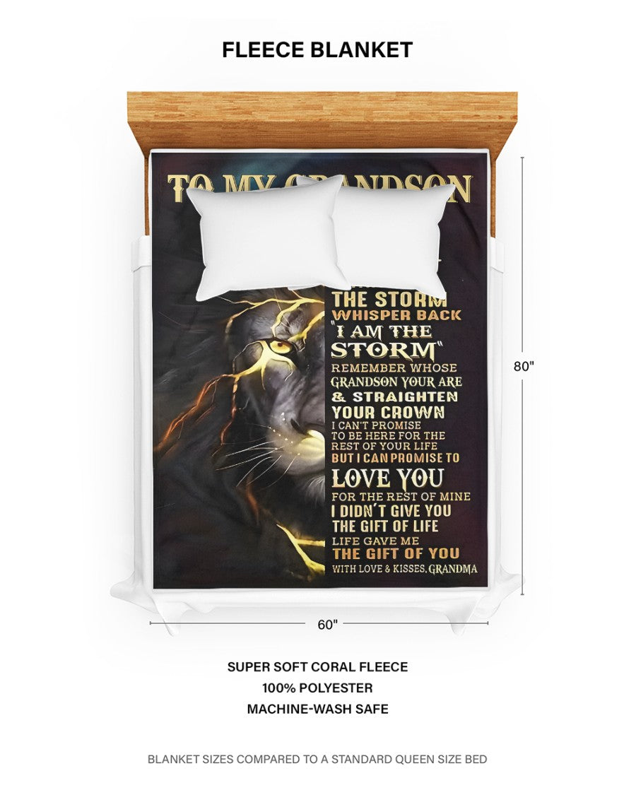 Special Gift For Your Grandson Blanket - From Grandma (SKUB12-308)