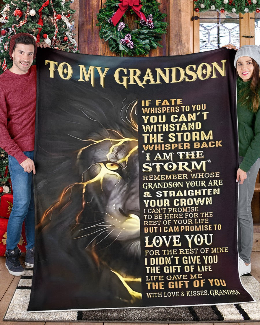 Special Gift For Your Grandson Blanket - From Grandma (SKUB12-308)