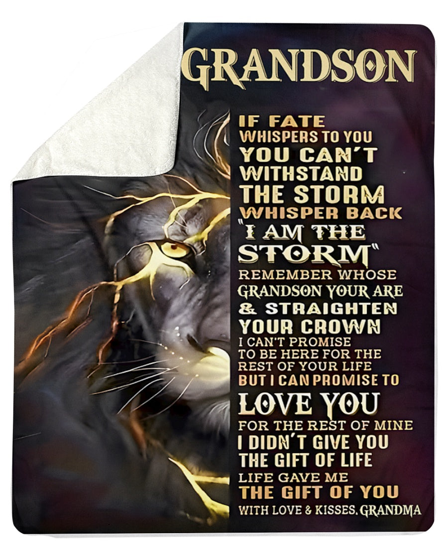 Special Gift For Your Grandson Blanket - From Grandma (SKUB12-308)