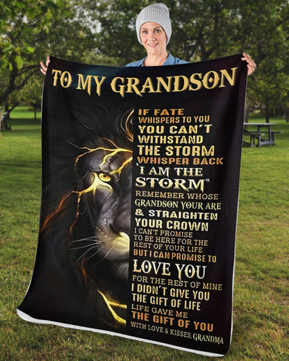 Special Gift For Your Grandson Blanket - From Grandma (SKUB12-308)
