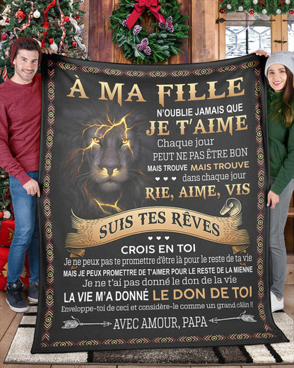 Cadeau Spécial Pour Ta Fille Couverture - De Papa (SKUB09-91)