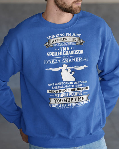 Spoiled by Grandma Shirt October Edition – From Grandma to Grandson EBIL10 (SKU-GMS2-10)