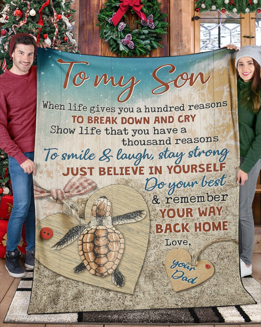 Special Gift For Your Son Blanket - From Dad