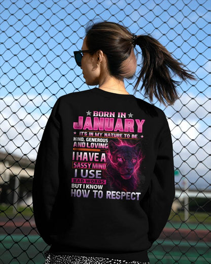 Born In January – T-Shirt For Woman – DONN01 (SKU09-24-01)