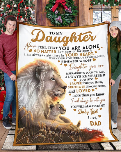 Special Gift For Your Daughter Blanket - From Dad02