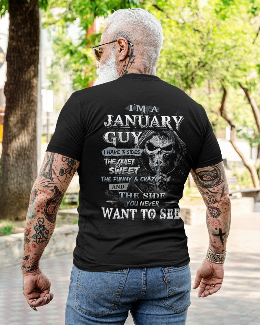 JANUARY - I HAVE 3 SIDES - T-SHIRT FOR MAN - DONN01 (SKU07-60-01)