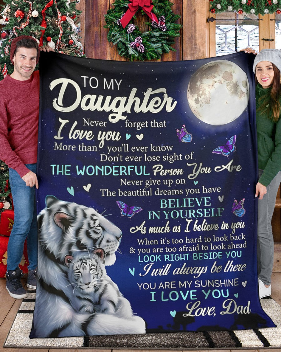 Special Gift For Your Daughter Blanket - From Dad (SKUB06-77)