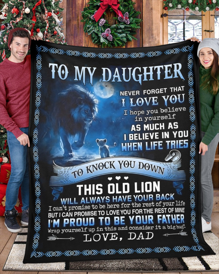 Special Gift for Your Daughter - From Dad Blanket (SKUB12-66)