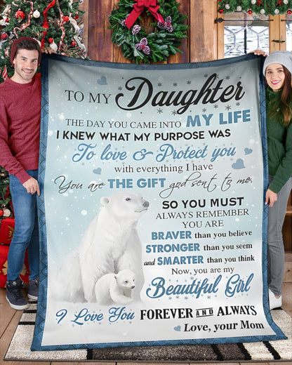 Special Gift For Your Daughter Blanket - From Mom (SKUB11-120)