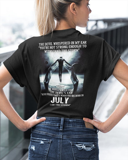 July - The Devil Whispered In My Ear - T-Shirt For Woman - DONN07 (SKU-CHAUU-07)