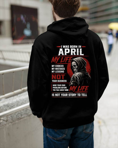 APRIL - MY LIFE - T SHIRT FOR MAN - DONN04 (SKU2607-329-04)