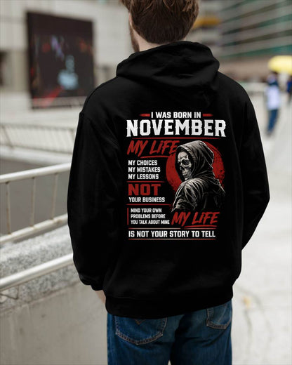 NOVEMBER - MY LIFE - T SHIRT FOR MAN - DONN11 (SKU2607-329-11)
