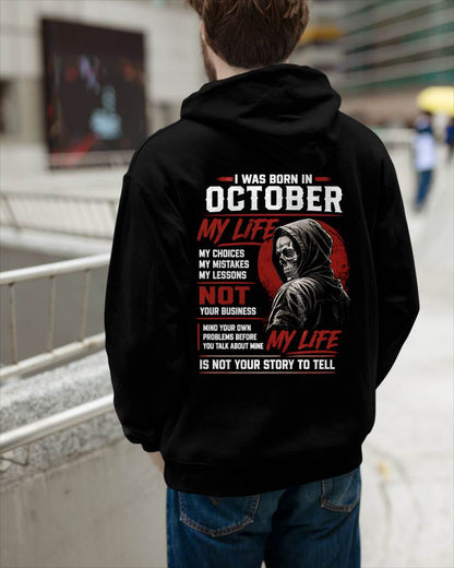 OCTOBER - MY LIFE - T SHIRT FOR MAN - DONN10 (SKU2607-329-10)