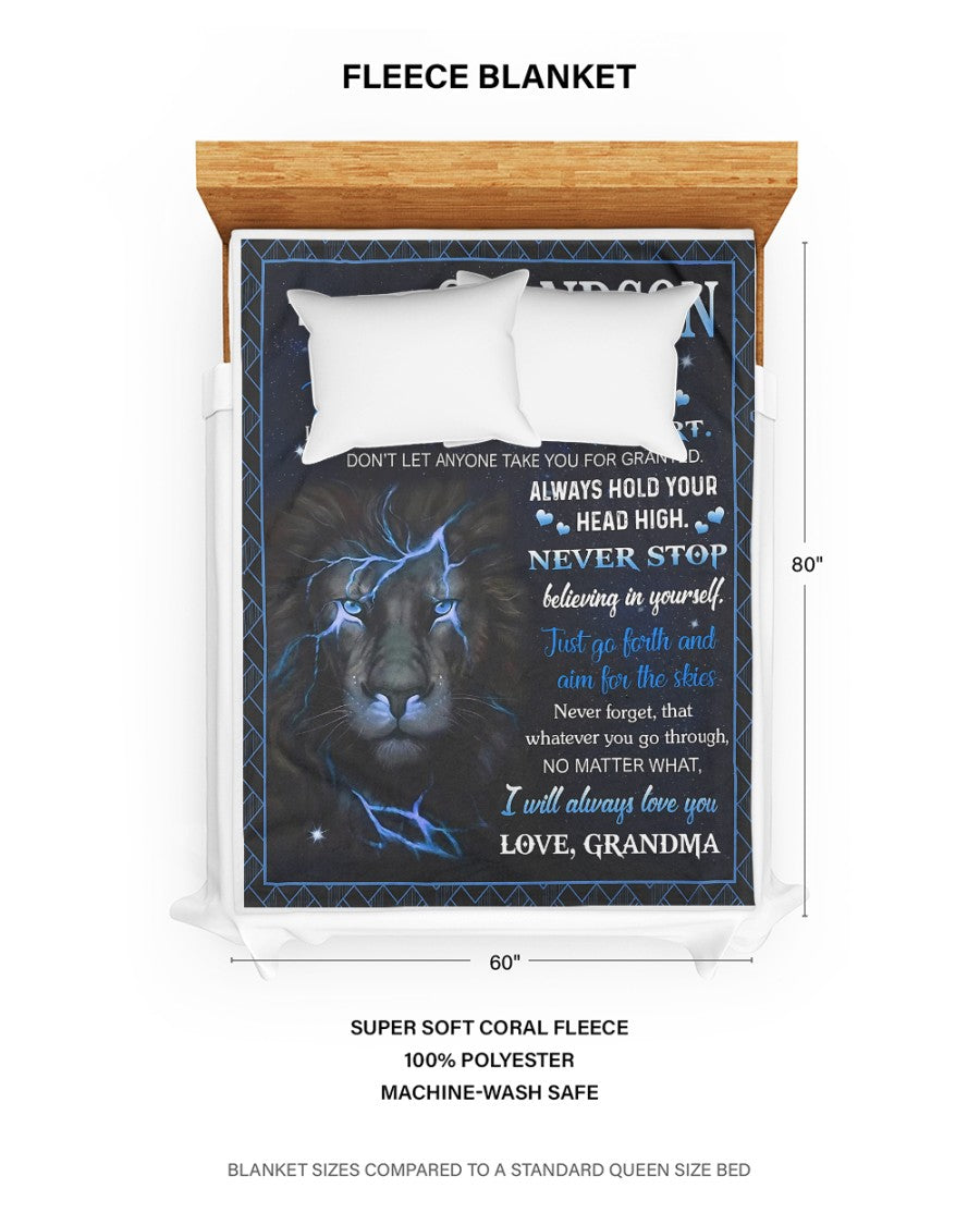 Special Gift For Your Grandson Blanket - From Grandma (SKUB10-64)