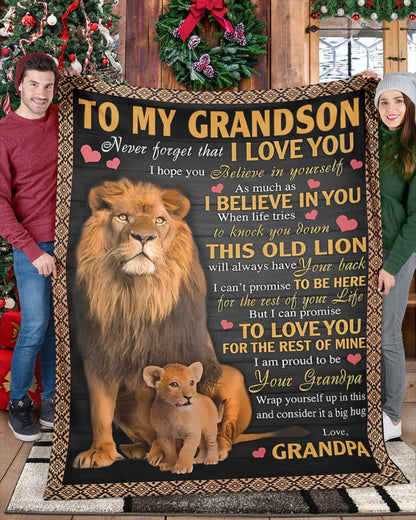 Special Gift For Your Grandson Blanket - From Grandpa (SKUB09-113) FULL