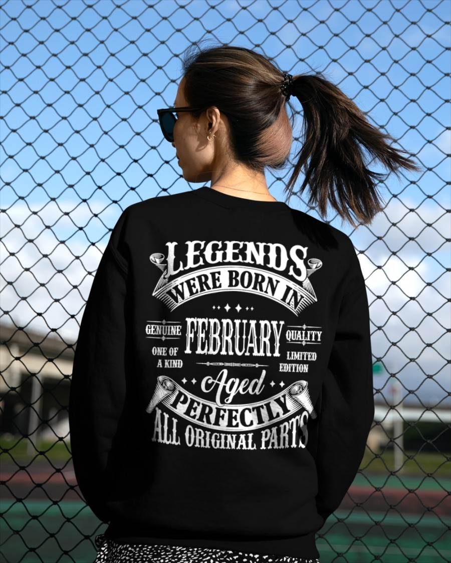 Legends Were Born In February - T Shirt For Woman - DONN02 (SKU08-37-02)