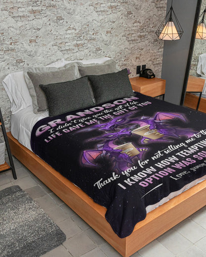 Special Gift For Your Grandson Blanket - From Grandpa