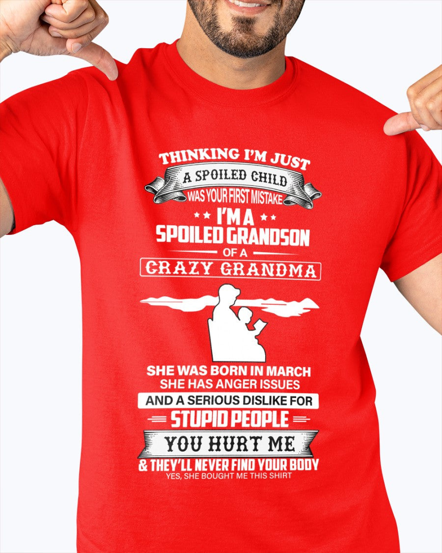 Spoiled by Grandma Shirt March Edition – From Grandma to Grandson EBIL03 (SKU-GMS2-03)