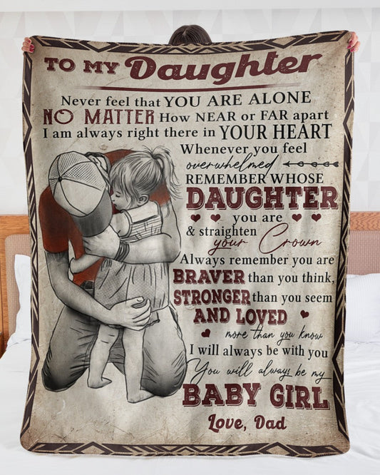Special Gift For Your Daughter Blanket - From Dad