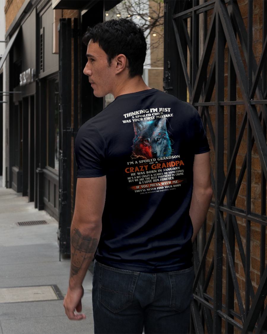 JANUARY - SPOILED GRANDSON - GIFT FROM GRANDPA - EBIL01 (SKU26T-01-43-01)