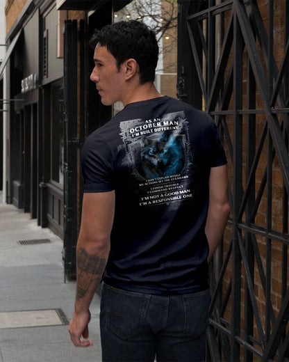 OCTOBER - BUILT DIFFERENT - BIRTHDAY T-SHIRT FOR MEN - EBIL10 (SKU12-301-10)