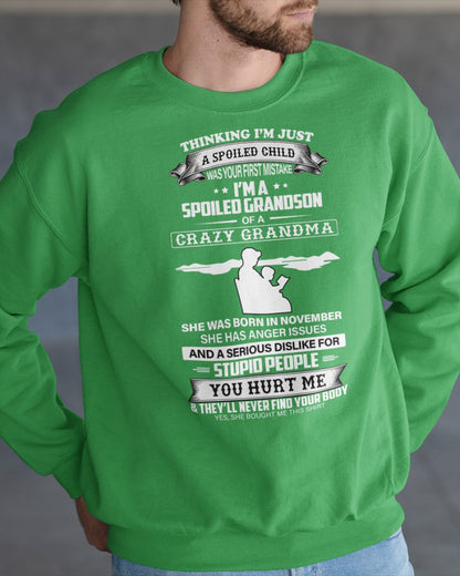 Spoiled by Grandma Shirt November Edition – From Grandma to Grandson EBIL11 (SKU-GMS2-11)