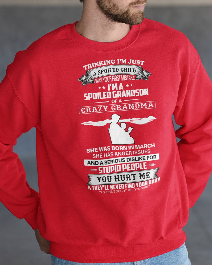 Spoiled by Grandma Shirt March Edition – From Grandma to Grandson EBIL03 (SKU-GMS2-03)