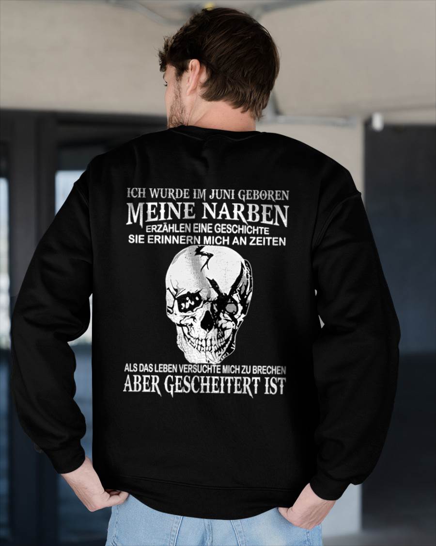 MEINE NARBEN ERZÄHLEN EINE GESCHICHTE - T-SHIRT FÜR HERREN - DONN06 (SKU2605-421-06)