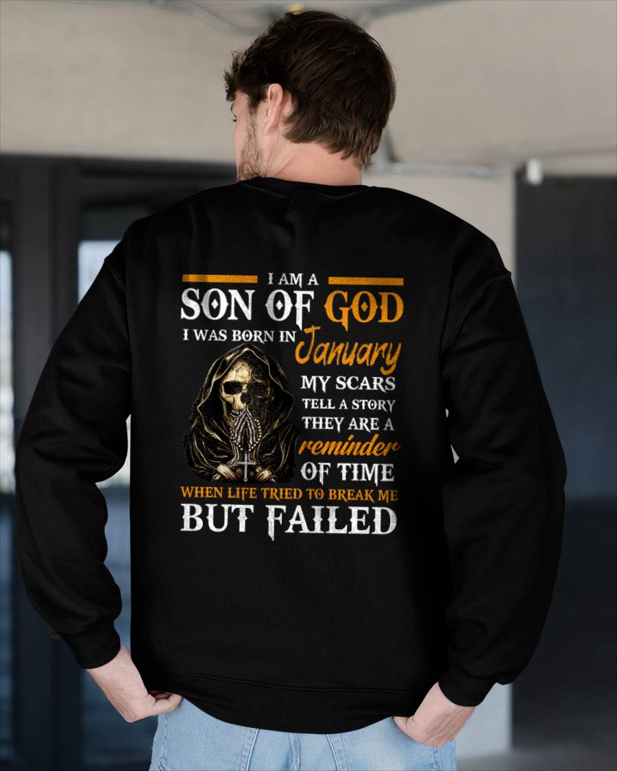 JANUARY - I AM A SON OF GOD - T SHIRT FOR MAN - DONN01 (SKU2607-143-01)