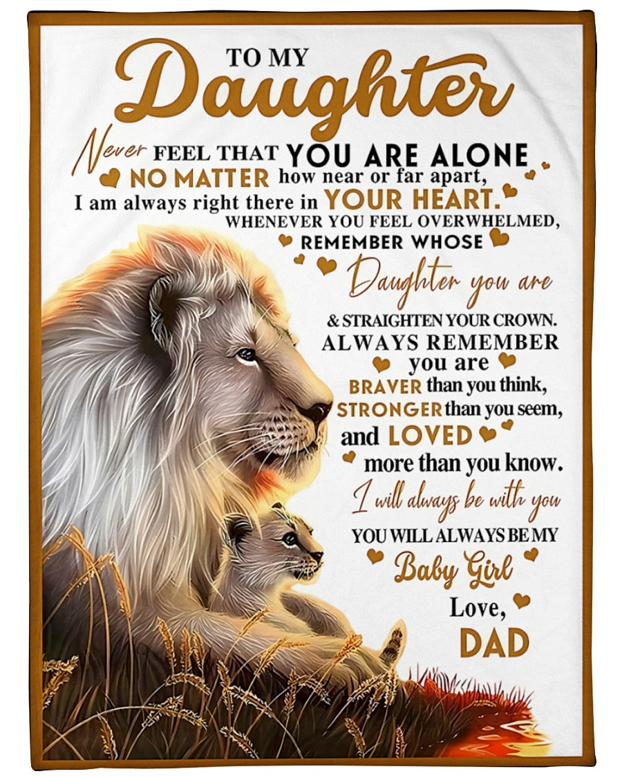 Special Gift For Your Daughter Blanket - From Dad02