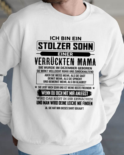 ICH BIN EIN  STOLZER SOHN  EINER  VERRÜCKTEN MAMA - GESCHENK FÜR DEN SOHN VON DER MAMA - DONN12 (SKU2606-282-12)