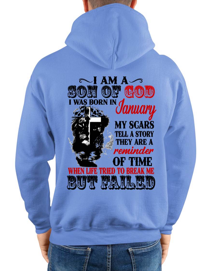 January - I Am A Son Of God – T Shirt For Man – DONN01 (SKU2604-189-01)