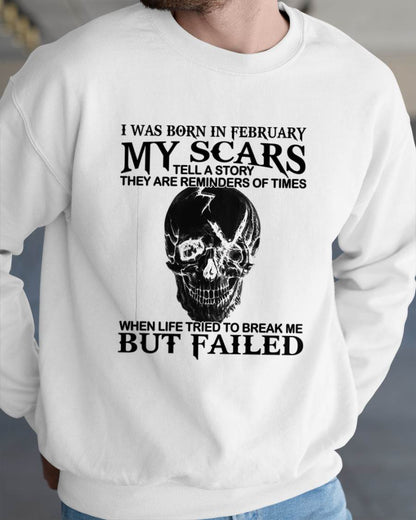FEBRUARY - MY SCARS – T-SHIRT FOR MAN – DONN02 (SKU2608-413-02)