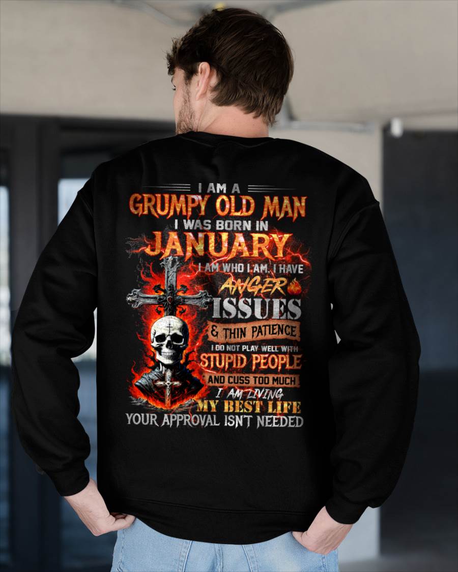 I Am A Grumpy Old Man – T-Shirt For Man – DONN01 (SKU12-319-01)