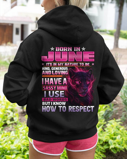 Born In June – T-Shirt For Woman – DONN06 (SKU09-24-06)