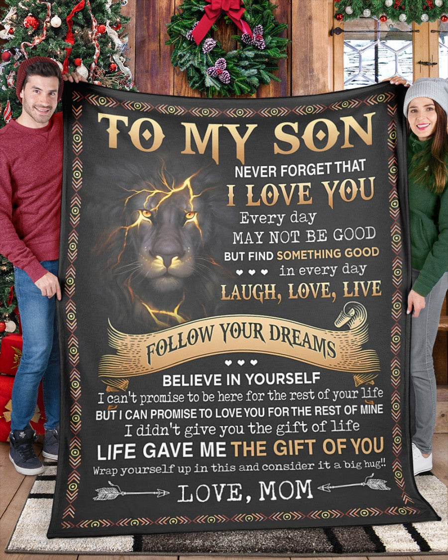Special Gift For Your Son Blanket - From Mom (SKUB09-12)