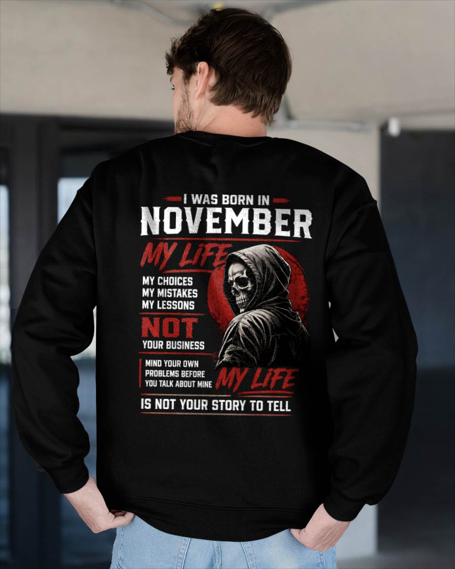 NOVEMBER - MY LIFE - T SHIRT FOR MAN - DONN11 (SKU2607-329-11)