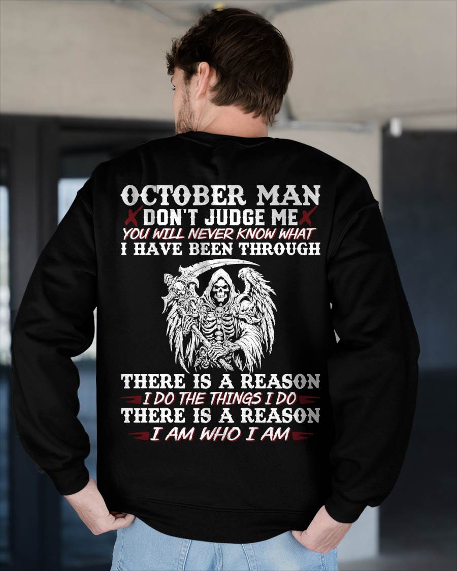 October Man Don't Judge Me – T-Shirt For Man – DONN10 (SKU10-49-10)