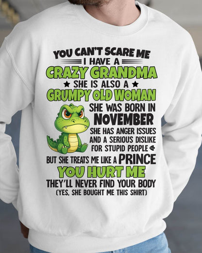You Can’t Scare Me - Gift For Grandson And Granddaughter From Grandma - DOAN11 (SKU09-85-11)