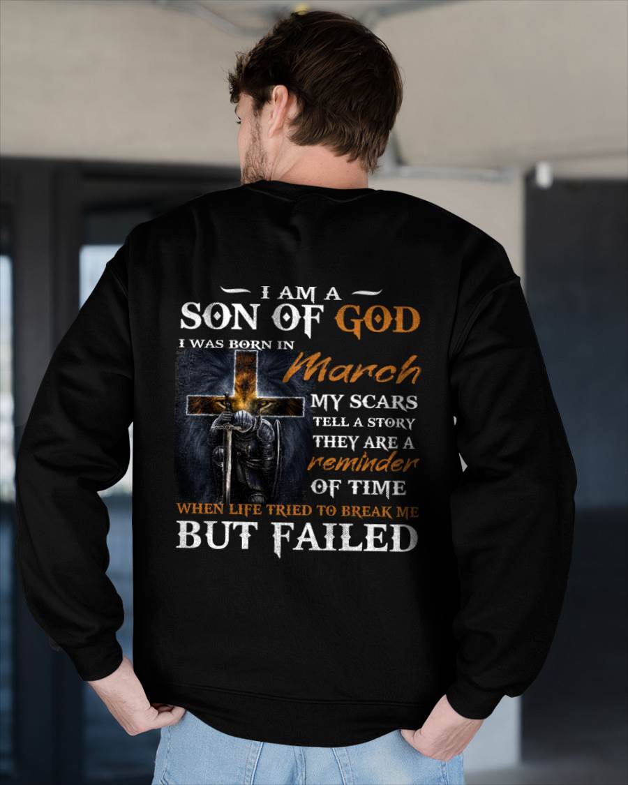 March - I Am A Son Of God - T Shirt For Man - DONN03 (SKU2605-57-03)