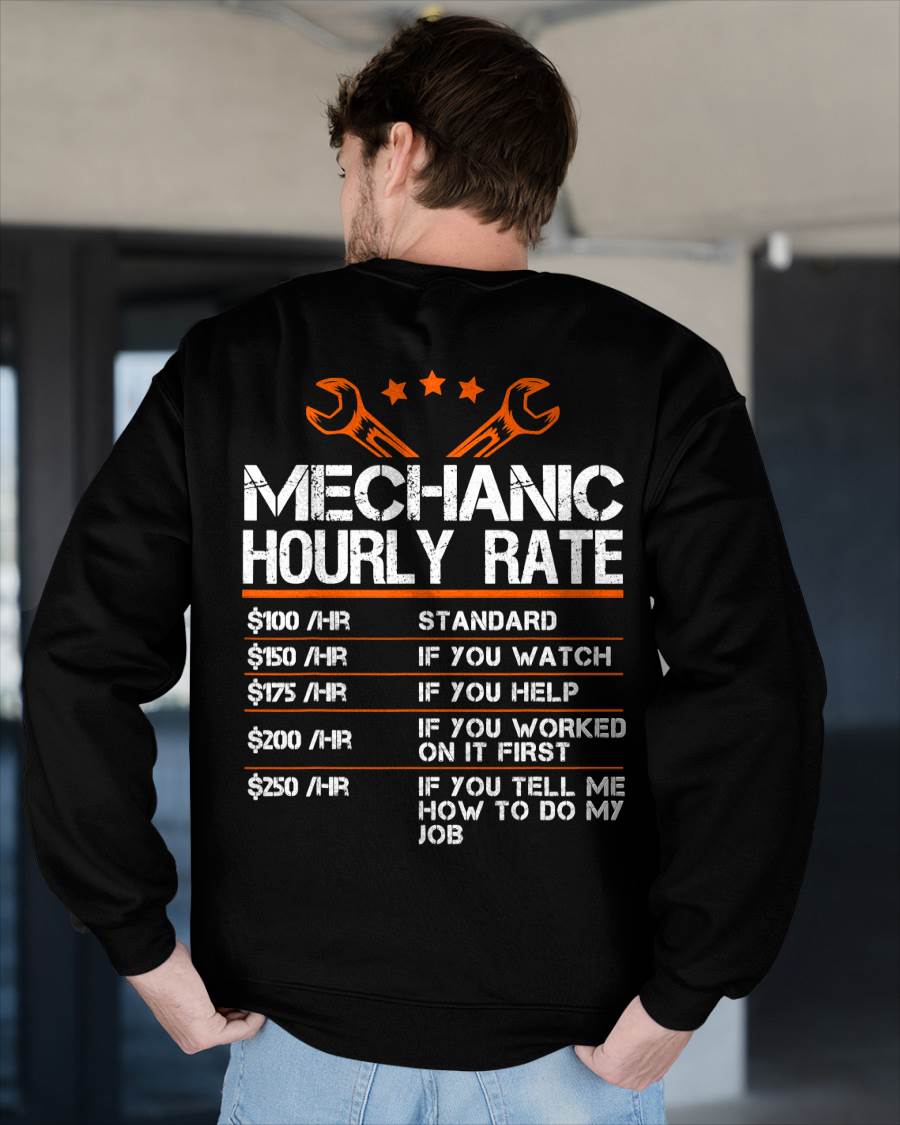 Mechanic Hourly Rate - Gift For Mechanic - DONN (SKUM08-D01)