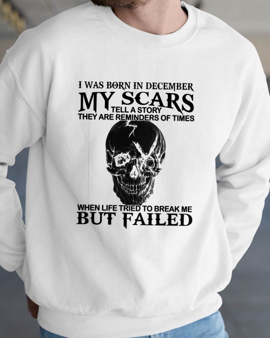 DECEMBER - MY SCARS – T-SHIRT FOR MAN – DONN12 (SKU2608-413-12)