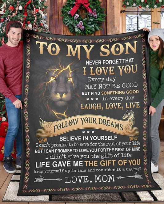 Special Gift For Your Son Blanket - From Mom (SKUB09-12)