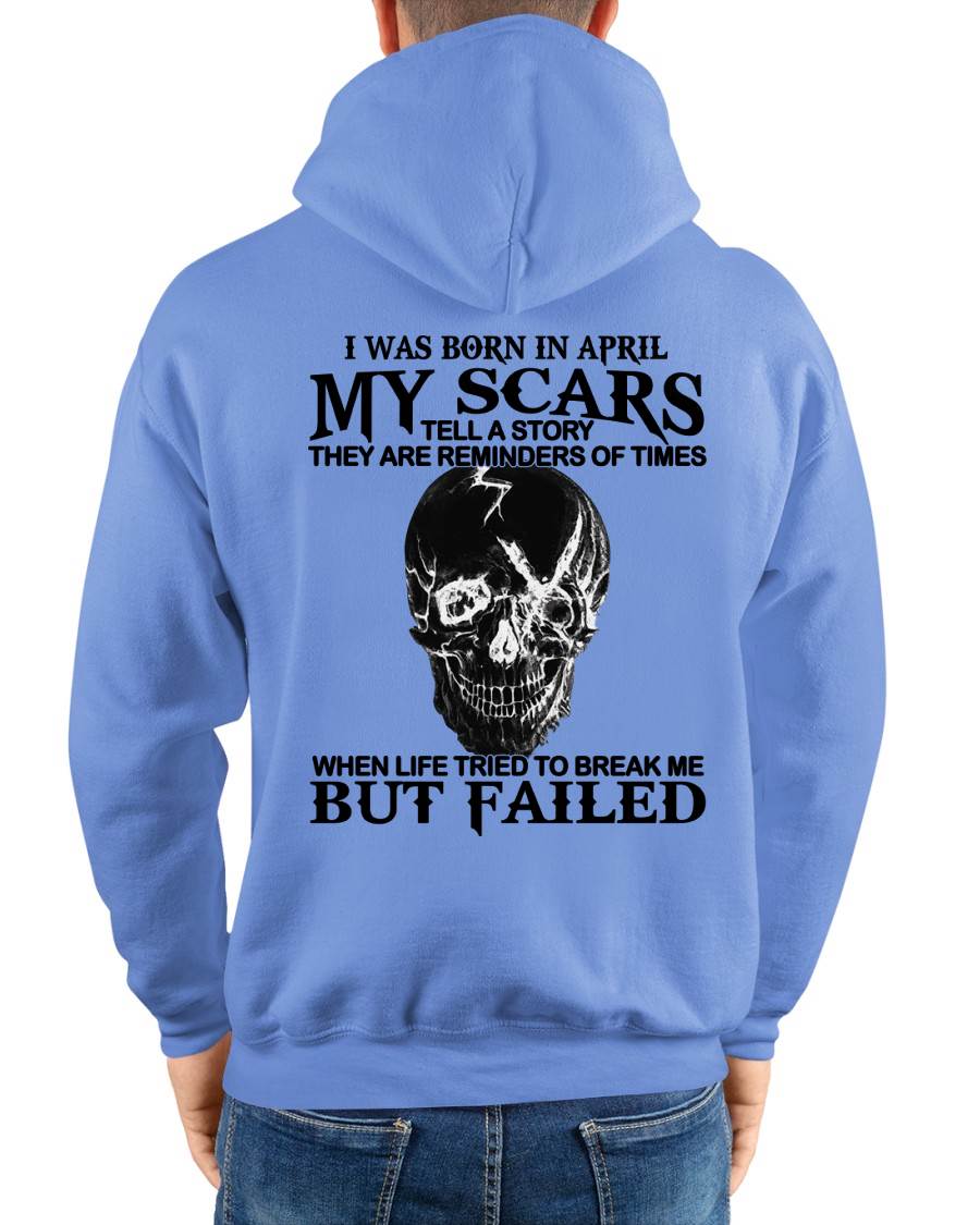 April - My Scars Tell A Story – T Shirt For Man – DONN04 (SKU2604-34-04)