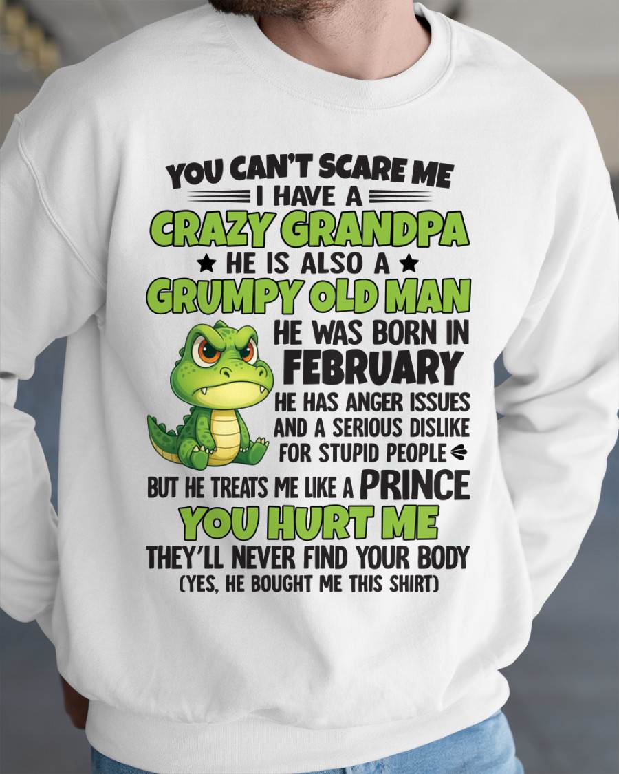 YOU CAN’T SCARE ME - GIFT FOR GRANDSON AND GRANDDAUGHTER FROM GRANDPA - DONN02 (SKU09-121-02)