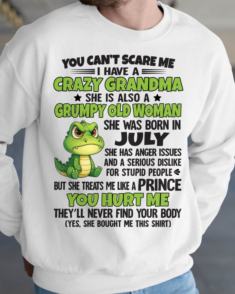 You Can’t Scare Me - Gift For Grandson And Granddaughter From Grandma - DOAN07 (SKU09-85-07)