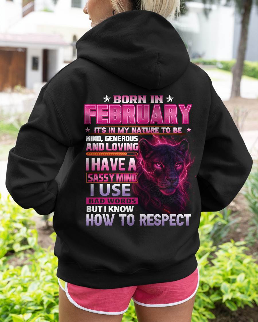 Born In February – T-Shirt For Woman – DONN02 (SKU09-24-02)