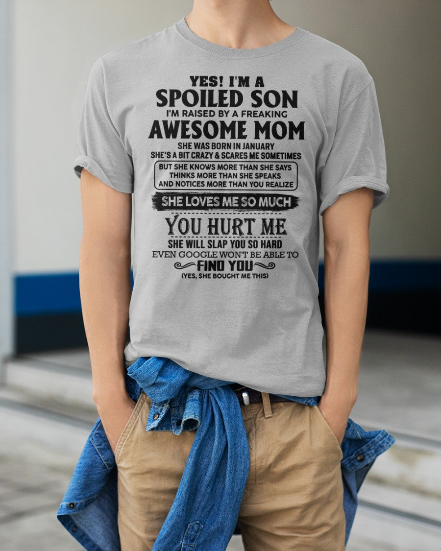 January - Awesome Mom - Perfect Gift For Your Son From Mom - ebil01 (SKU-SPW-01)
